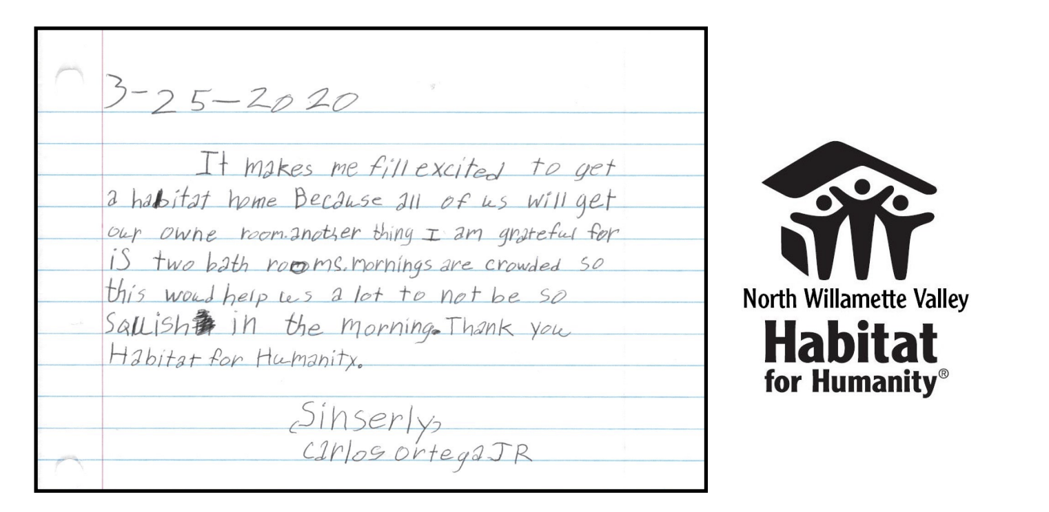 partner family letter Letter from partner family