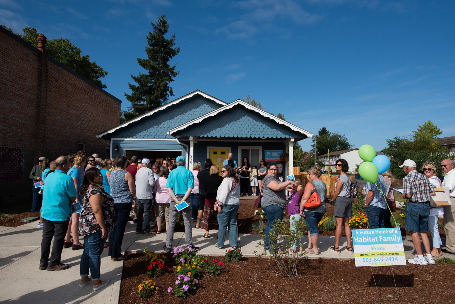 Habitat home dedication