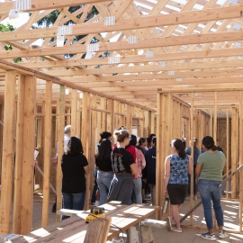 Students tour job site