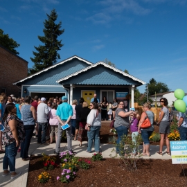 Habitat home dedication